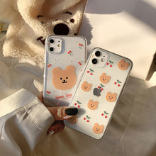 Load image into Gallery viewer, Retro cherry bear case
