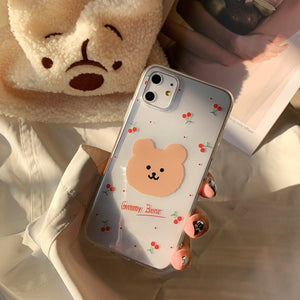 Retro cherry bear case